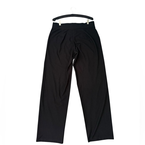 Eileen Fisher System Washable Stretch Crepe Straight Pant Size medium Black - Picture 2 of 8